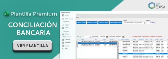 facturas y conciliación bancaria en Excel