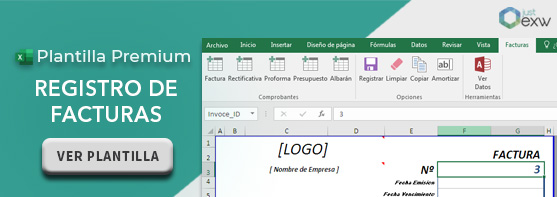 Plantilla para emitir facturas en Excel justexw