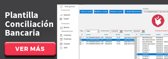 Sistema excel para conciliación bancaria